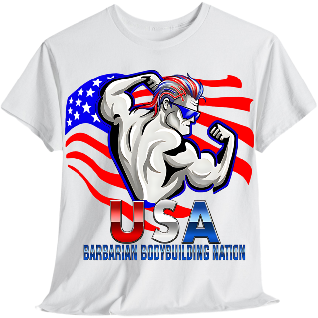 New Barbarian USA Flag (White) - BARBARIAN UNIVERSE